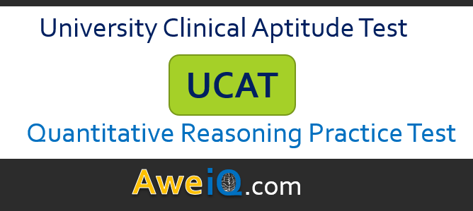 UCAT Quantitative Reasoning Practice Test 2022 Question Bank